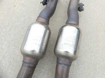 Mercedes Catalytic Converters CATS w/ Front Exhaust Piping A2214903520 C216 W221 CL550 S5505